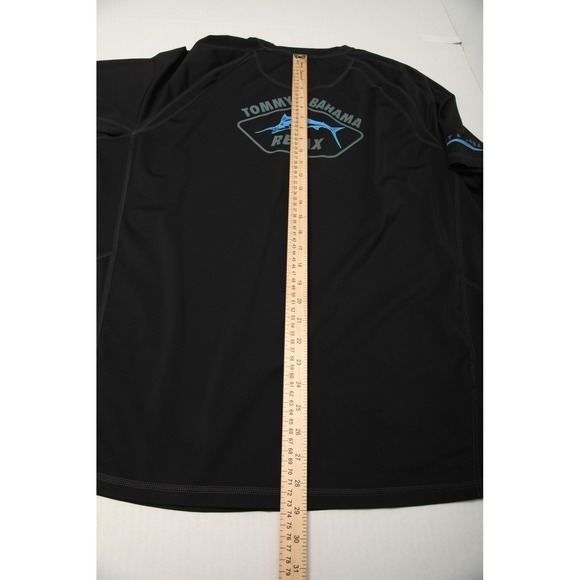 Tommy Bahama Performance Shirt Mens 2XL Black Navy Relax UV Tech UPF 30 Lot Of 2 - Picture 10 of 16